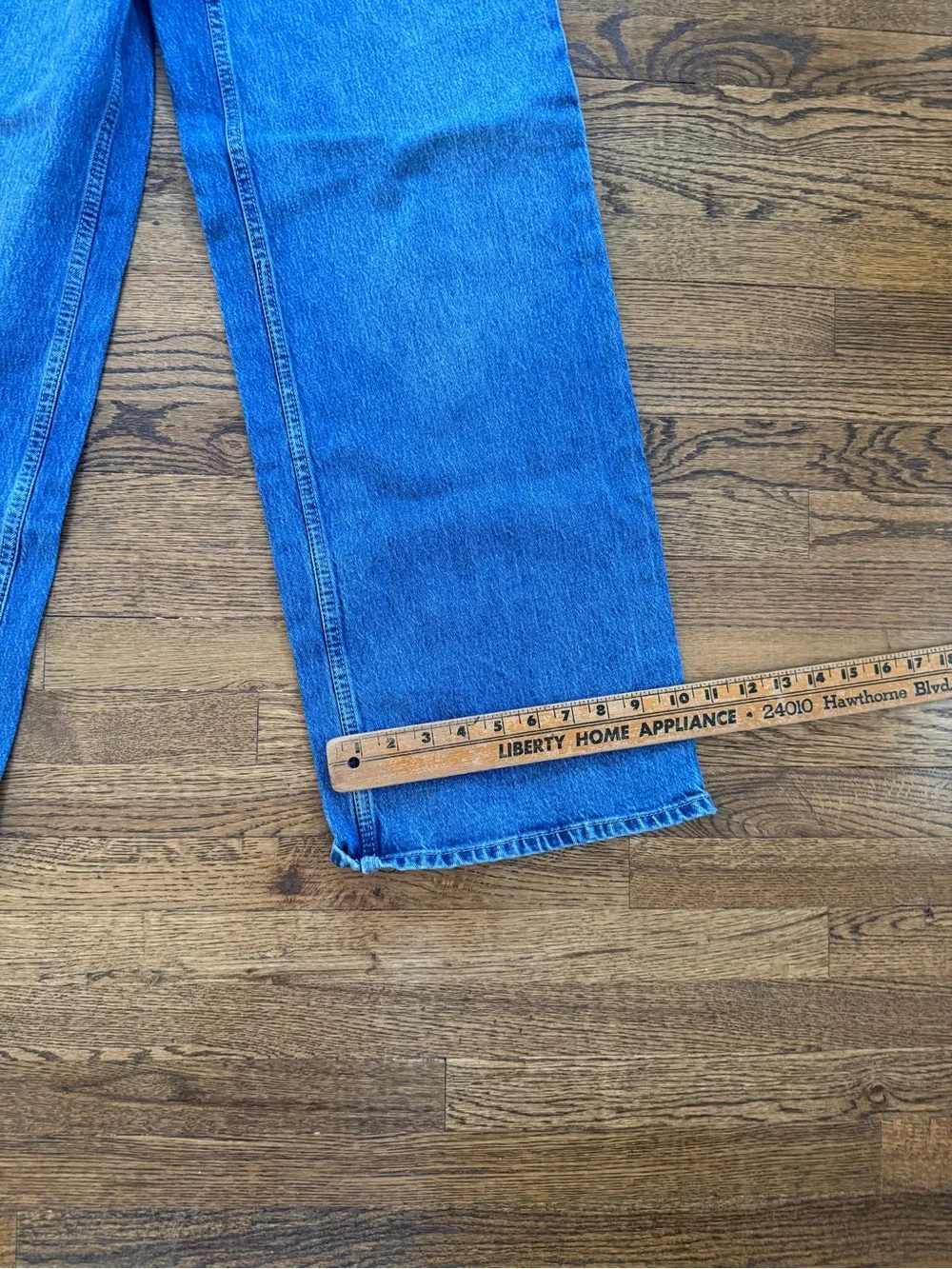 High-Rise Wide-Leg Jeans in Classic Blue